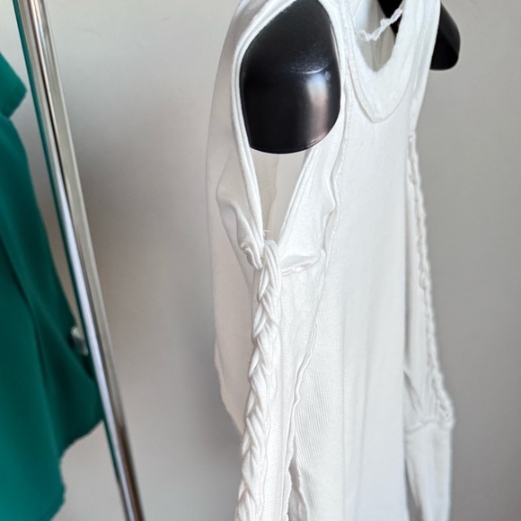 Free People Daisy Chain Cuffed Long Sleeve Top in Ivory sz. XS - Picture 5 of 12